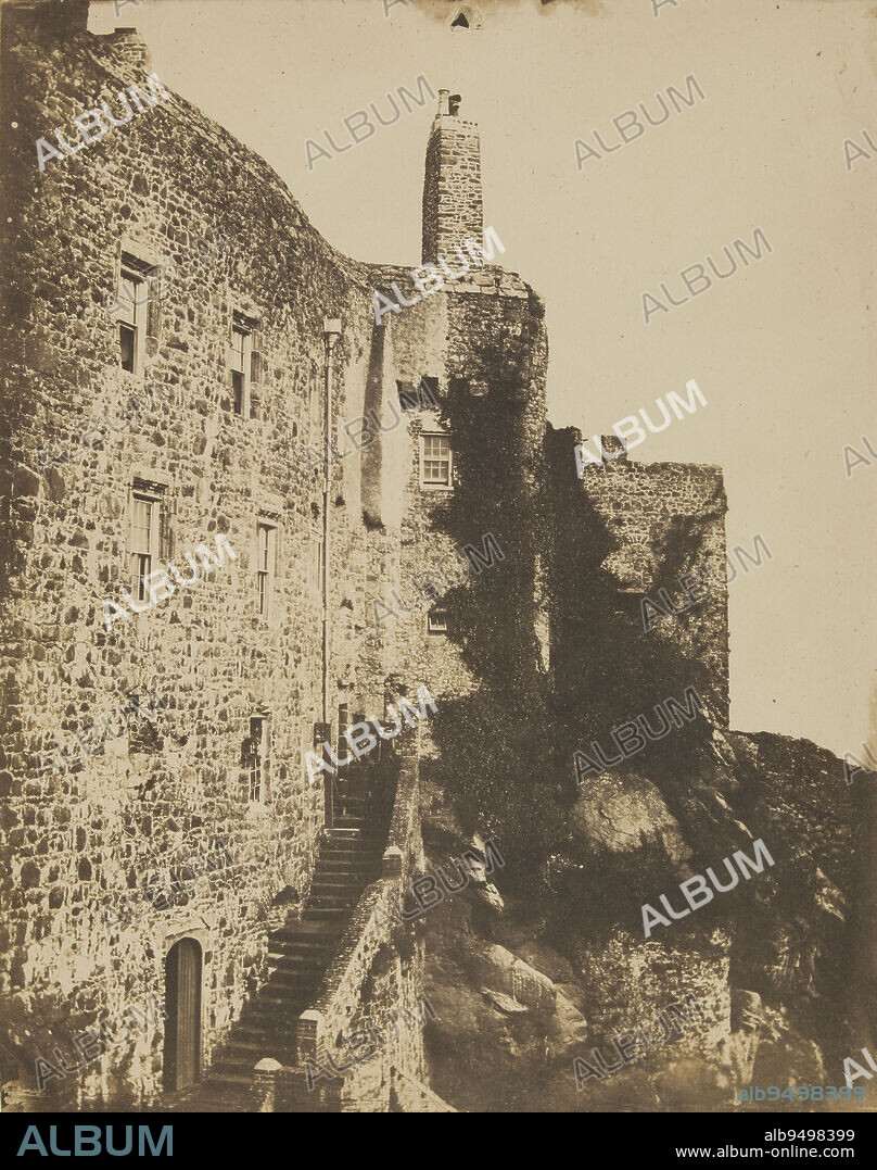 Le Château Mont-Orgueil, Jersey, Hugo, Charles (aka Charles d'Auverney, aka Paul de la Miltière), Photographer, Hugo, François-Victor (Victor Hugo, aka), Photographer, Summer 1853, 19th century, Victor Hugo's House - Hauteville House, Photograph, Photograph, Salt paper print, Jersey, Jersey, Height: 22.6 cm, Width: 17.8 cm.