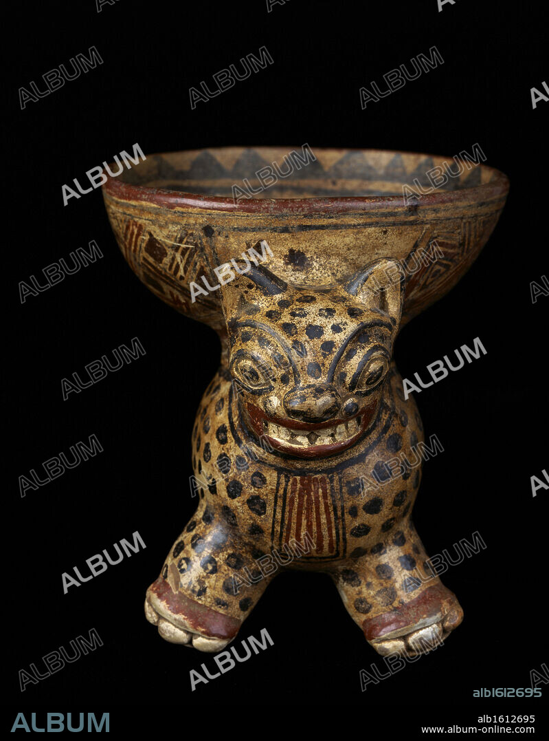 Jaguar Effigy Vessel c. 800-1525 A.D. Chorotega, Costa Rica Ceramic Pre-Columbian Collection of The Museum of Contemporary Art, Jacksonville, Florida.