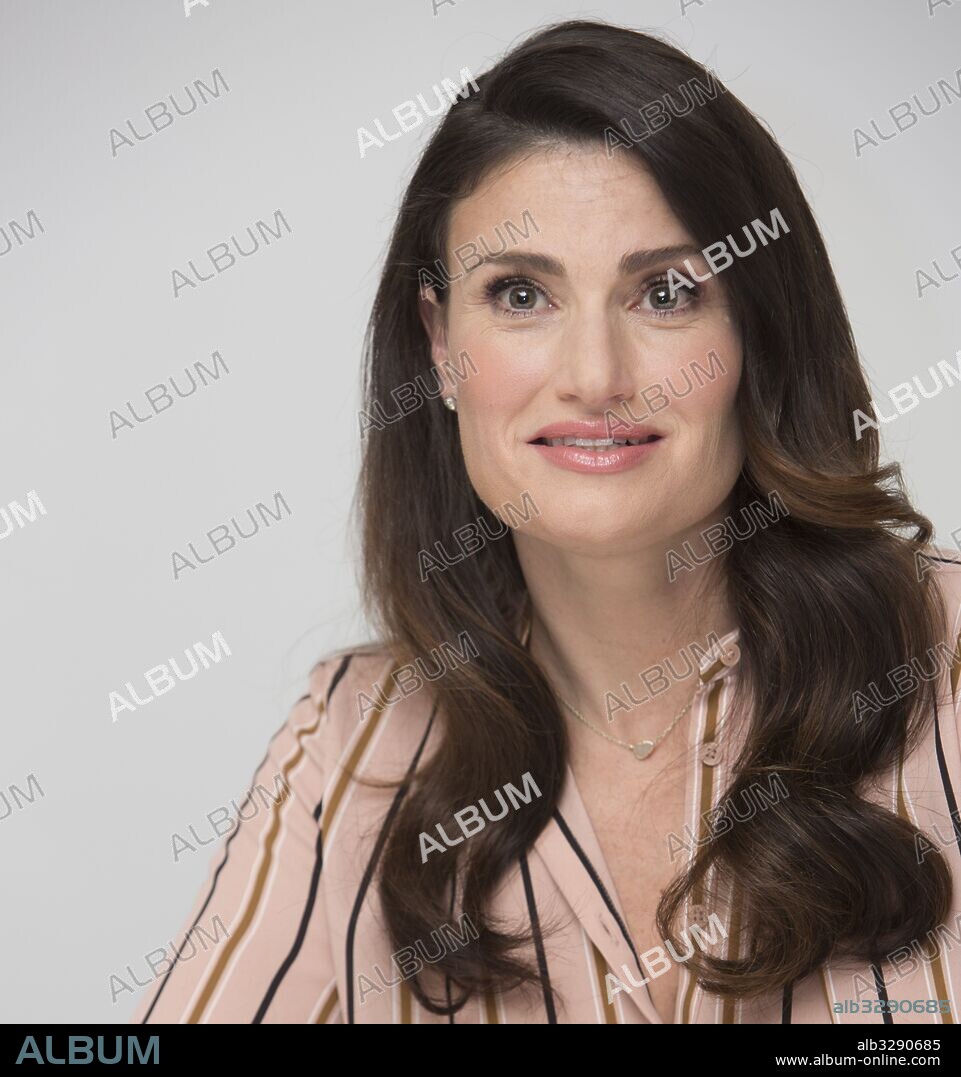 IDINA MENZEL. January 13, 2017 - Hollywood, California, U.S. - IDINA MENZEL promotes TV Movie 'Beaches.' Idina Kim Menzel (May 30, 1971) is an American actress, singer and songwriter. Menzel rose to prominence when she originated the role of Maureen Johnson in the Broadway musical Rent. Her performance earned her a Tony Award nomination in 1996. She reprised the role in the musical's 2005 film adaptation. In 2003, Menzel originated the role of Elphaba in the Broadway musical Wicked, for which she won the Tony Award for Best Actress in a Musical. Menzel returned to Broadway as Elizabeth Vaughan in the 2014 musical If/Then, which earned her a third Tony Award nomination. Additionally, Menzel is known for portraying the role of Shelby Corcoran on the musical dramedy TV series Glee from 2010 to 2013 as well as portraying Nancy Tremaine in the 2007 Disney film Enchanted and being the voice of Queen Elsa in Walt Disney Animation Studios' 2013 film Frozen, in which she sang the Oscar and Grammy Award-winning song 'Let It Go'. The song reached number 5 on the Billboard Hot 100 chart, making Menzel the first Tony Award-winning actress to reach the top 10.[3] She ultimately won a Grammy award for the film's soundtrack. Her album Holiday Wishes was released in 2014 and reached number 6 on the Billboard 200 album chart, making it her highest charting album to date. Upcoming: Olaf's Frozen Adventure (TV Short 2017), Beaches (TV Movie 2017), Frozen 2 (announced), LEGO Frozen Northern Lights (TV Mini-Series 2016. 13/01/2017