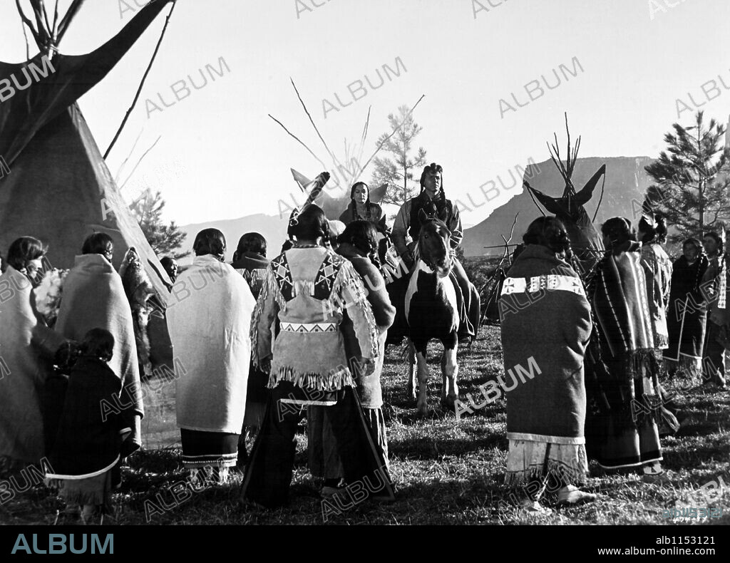 EL GRAN COMBATE, 1964 (CHEYENNE AUTUMN), dirigida por JOHN FORD. Copyright WARNER BROTHERS.