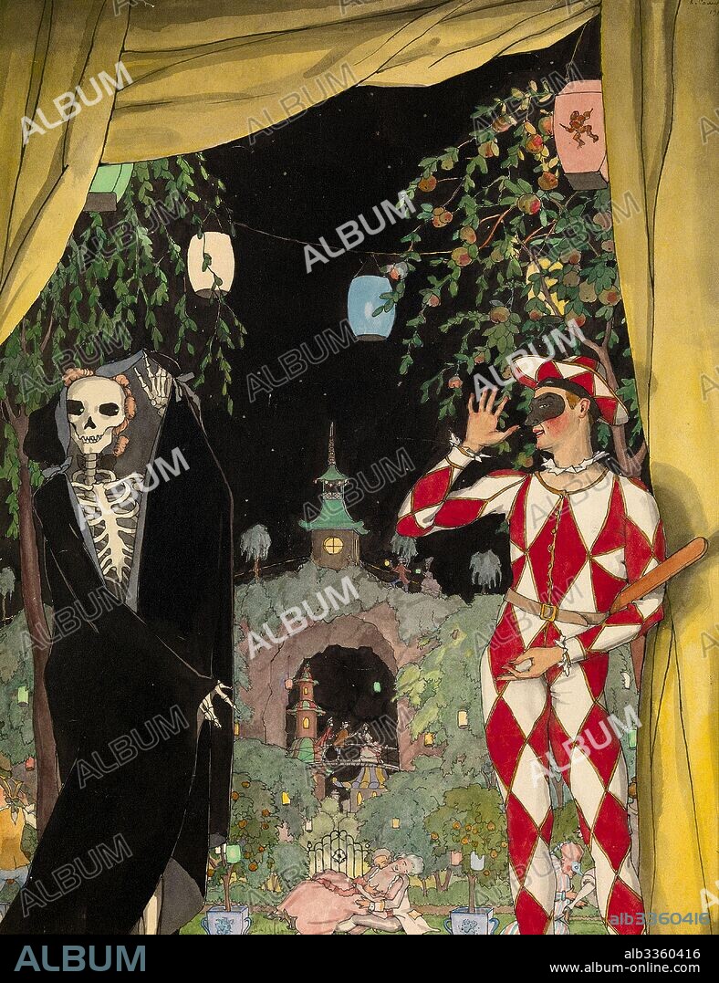 KONSTANTIN ANDREYEVICH SOMOV. Harlequin and Death.