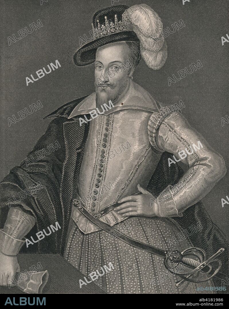 'Henry Somerset, First Marquis of Worcester', (early-mid 19th century). Portrait of Henry Somerset, 1st Marquess of Worcester (1577-1646), English aristocrat and a prominent and financially important Royalist during the early years of the English Civil War. 'From the original of Jansen, in the collection of His Grace, The Duke of Beaufort'. [The London Printing and Publishing Company, London].