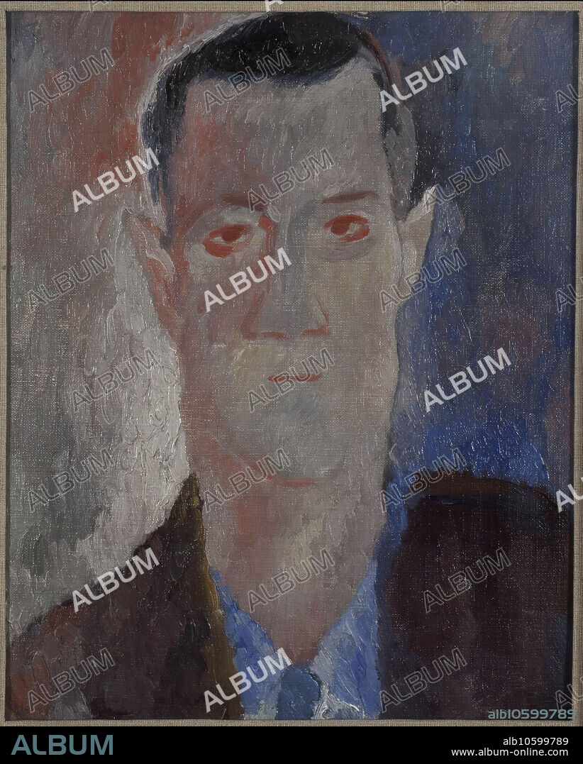 CARLO LEVI. Porträt von Alberto Moravia (1907-1990).
