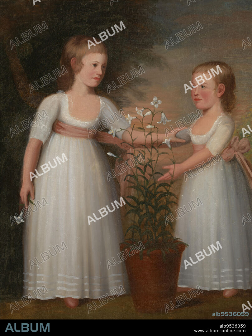 EDWARD SAVAGE. The Davis Children (Eliza Cheever Davis and John Derby Davis). oil on canvas. Date: 1795.