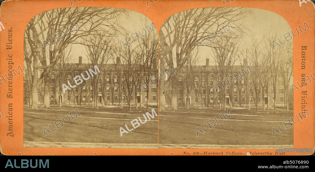 Holworthy Hall, Harvard College., still image, Stereographs, 1850 - 1930.