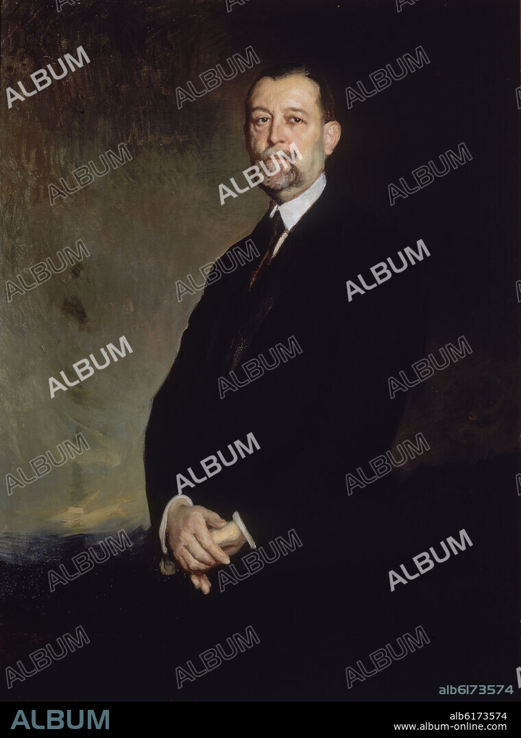 FERNANDO ALVAREZ DE SOTOMAYOR. GALERIA DE RETRATOS - GABINO BUGALLAL Y ARAUJO - CDE BUGALLAL - 1861/1932 - O/L - 130X97 CM.