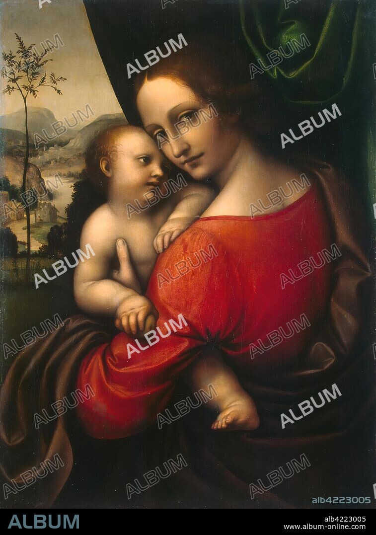 GIAMPIETRINO (GIAN PIETRO RIZZOLI). 'Madonna with Child'. Italy, First half of the 1530s. Dimensions: 53,8x39,7 cm.