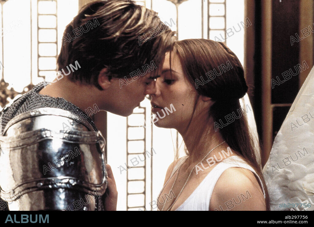 CLAIRE DANES und di caprio. CLAIRE DANES und Leonardo DiCaprio in ROMEO + JULIET, 1996, unter der Regie von BAZ LUHRMANN. Copyright 20TH CENTURY FOX.