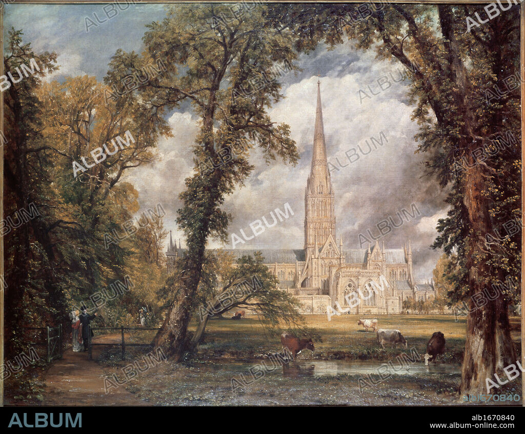 Salisbury Cathedral  1826  John Constable (1776-1837 British)  Oil on canvas  Frick Collection, New York City.