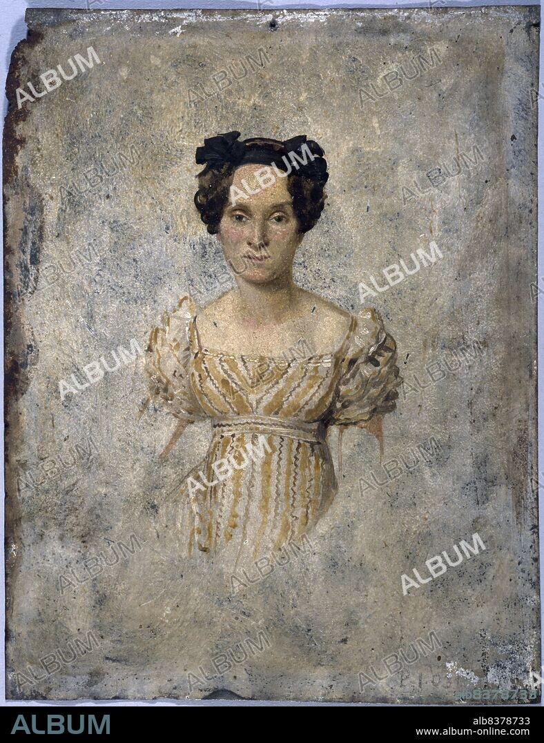 Presumed portrait of Marie Taglioni (1804-1884), dancer, 1828.