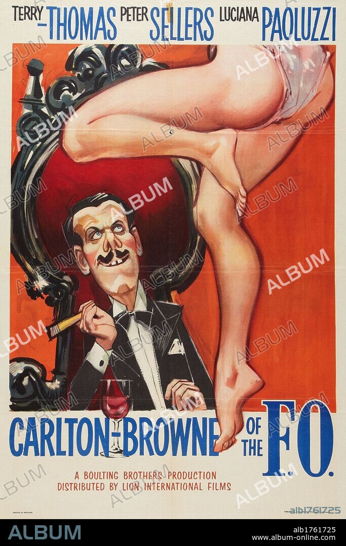 Poster of CARLTON-BROWNE OF THE F. O., 1959, directed by ROY BOULTING. Copyright CHARTER FILMS.