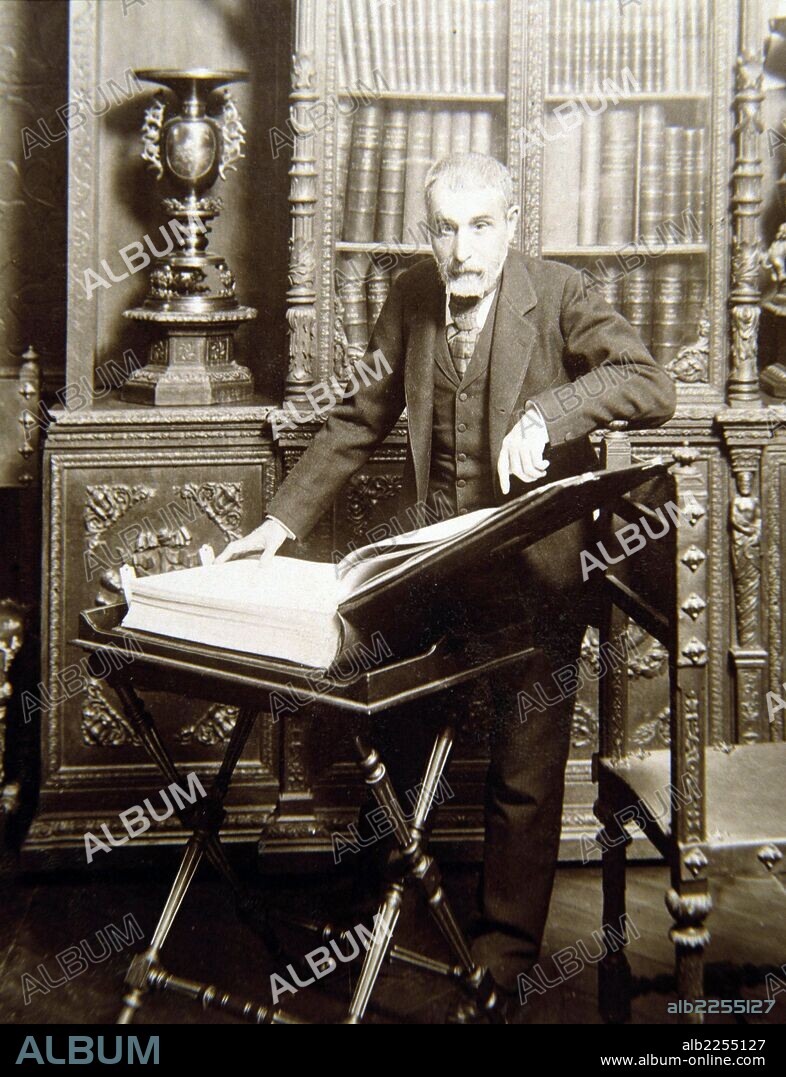NUÑEZ DE ARCE , GASPAR. ESCRITOR ESPAÑOL. VALLADOLID 1834 - 1903. REPRODUCCION FOTO.