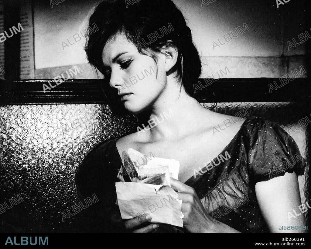 CLAUDIA CARDINALE in GIRL WITH A SUITCASE, 1961 (LA RAGAZZA CON LA VALIGIA), directed by VALERIO ZURLINI.