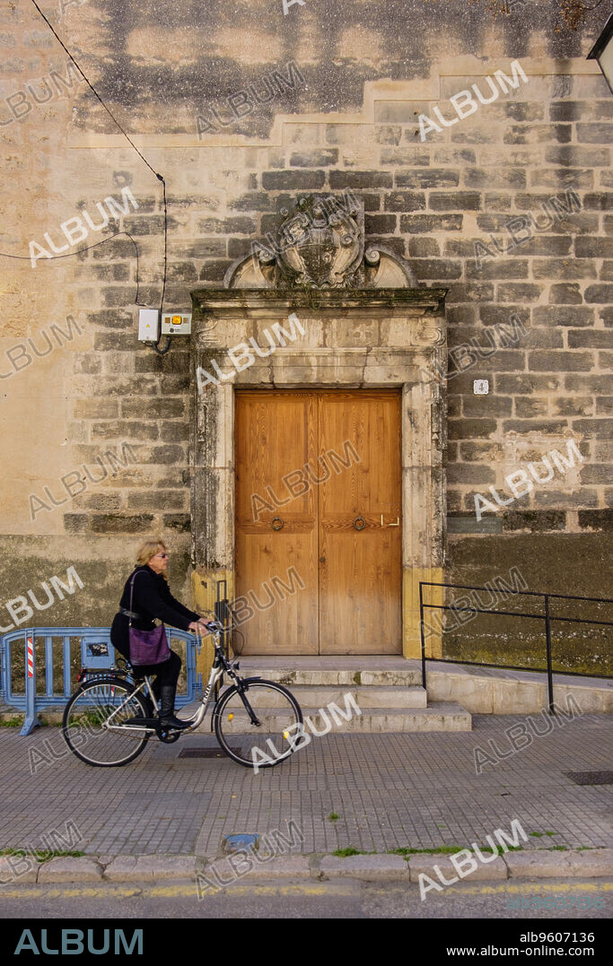 portal barroco del monasterio de Santa Catalina, siglo XVII, Palma, Mallorca, balearic islands, Spain.