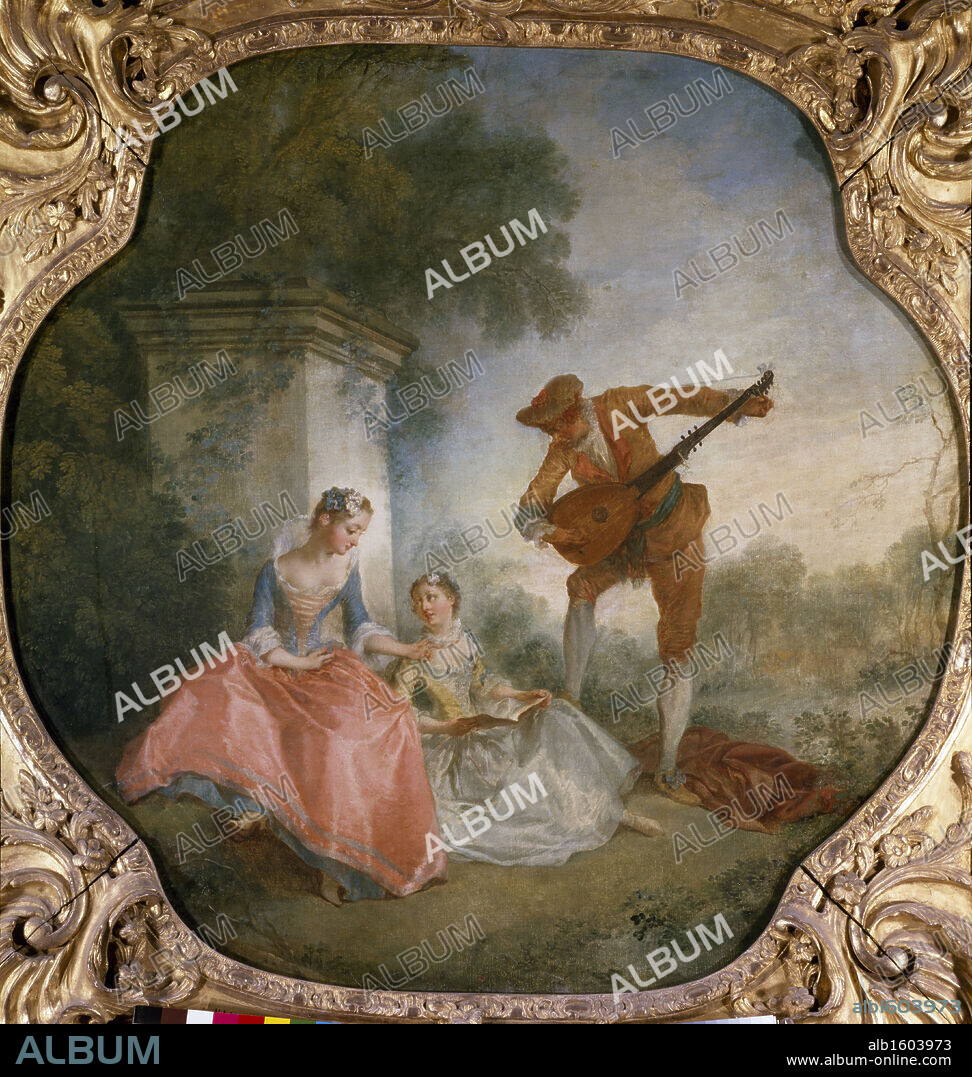 The Music Lesson by Nicolas Lancret, (1690-1743), France
