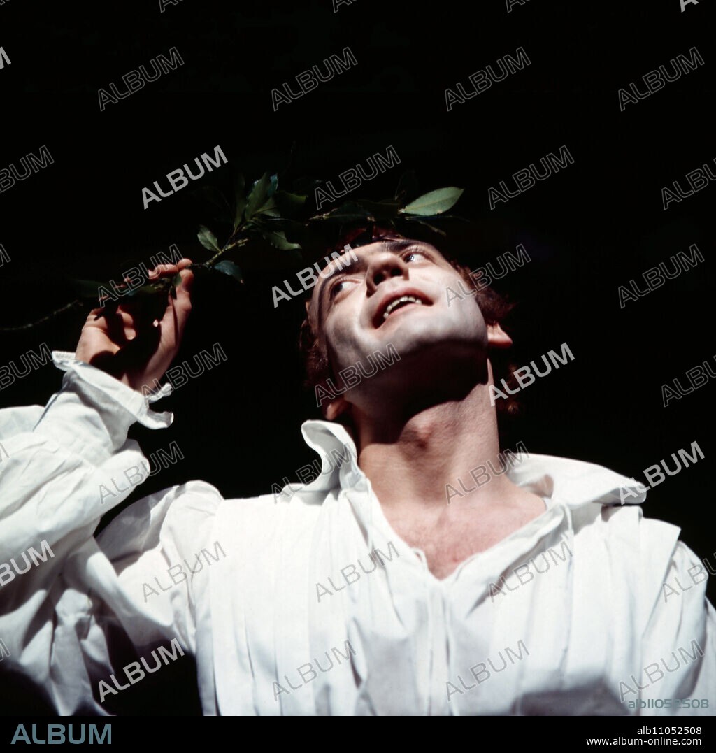 Prince Friedrich von Homburg, play by Heinrich von Kleist, Schaubühne am Halleschen Ufer in Berlin, 1972, Direction: Peter Stein, Scene: Bruno Ganz as Prince Friedrich von Homburg.