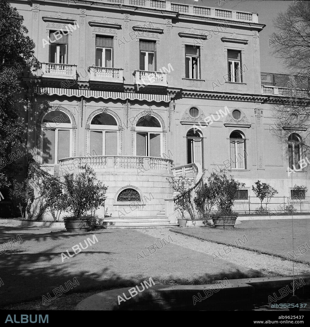 Villa Wolkonsky, residence of the British Ambassador, Via Ludovico di Savoia, Rome, Italy, 1958. Villa Wolkonsky was used for 25 years following the destruction of the earlier embassy in 1946.