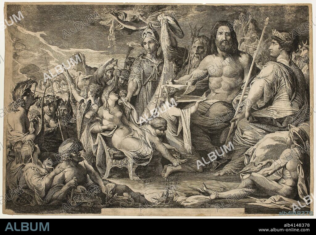 Pandora. James Barry; Irish, 1741-1806. Date: 1804-1805. Dimensions: 630 x 917 mm (image); 630 x 918 mm (plate); 644 x 937 mm (sheet). Engraving in black on ivory wove paper. Origin: Ireland.