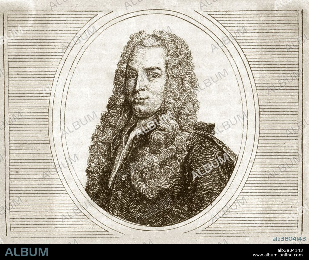 Gabriel Cramer (1704-1752), Swiss mathematician. Cramer was a professor at the University of Geneva. His best-known work was his treatise on algebraic curves, published in 1750. Two mathematical concepts are named after him, Cramer's rule and Cramer's paradox, both to do with curves and algebraic equations. This artwork, engraved by Mackenzie, is from a collection of artworks dating from the 16th century to the early 20th century.