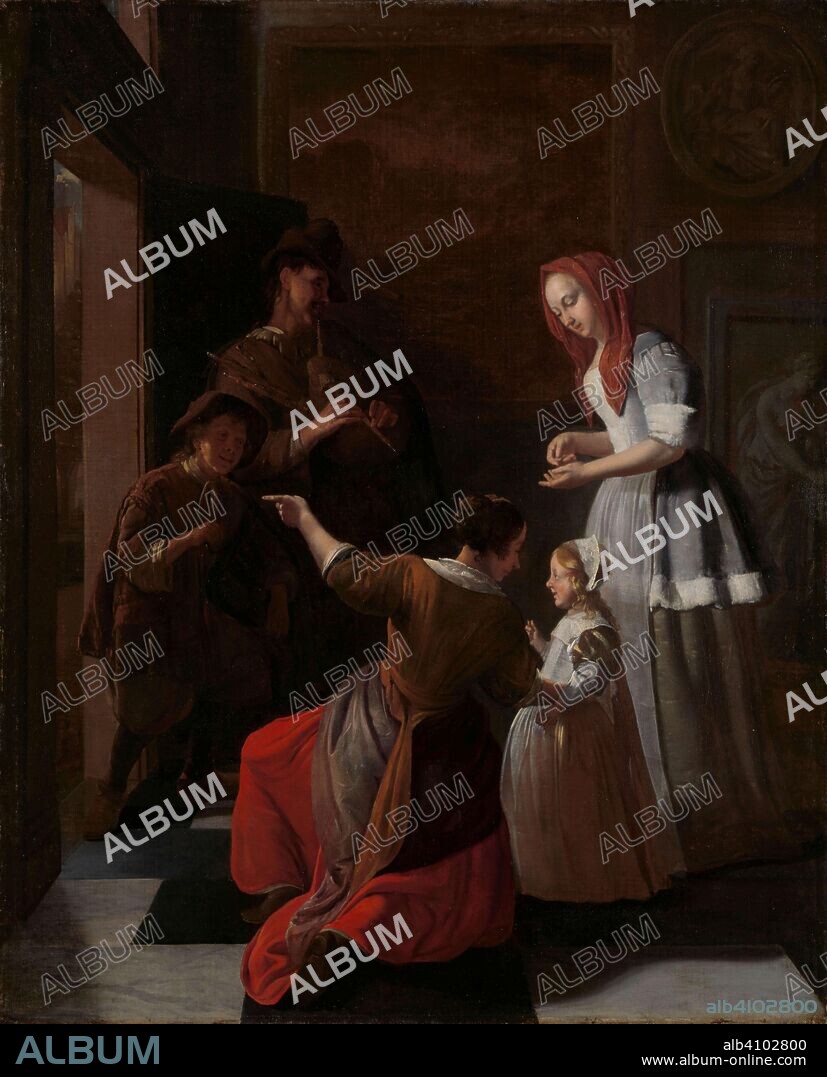 JACOB OCHTERVELT. The players. Dating: c. 1660 - c. 1682. Measurements: h 75 cm × w 60 cm; d 6.5 cm.