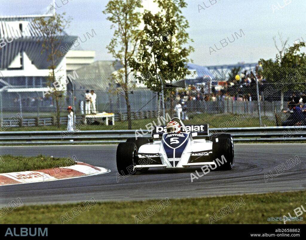 Nelson Piquet in a Brabham BT49. - Album alb2658862