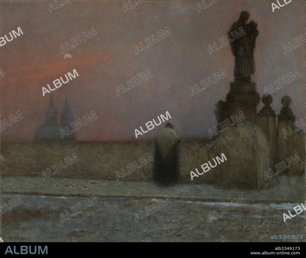 JAKUB SCHIKANEDER. Early Evening in Hradcany.