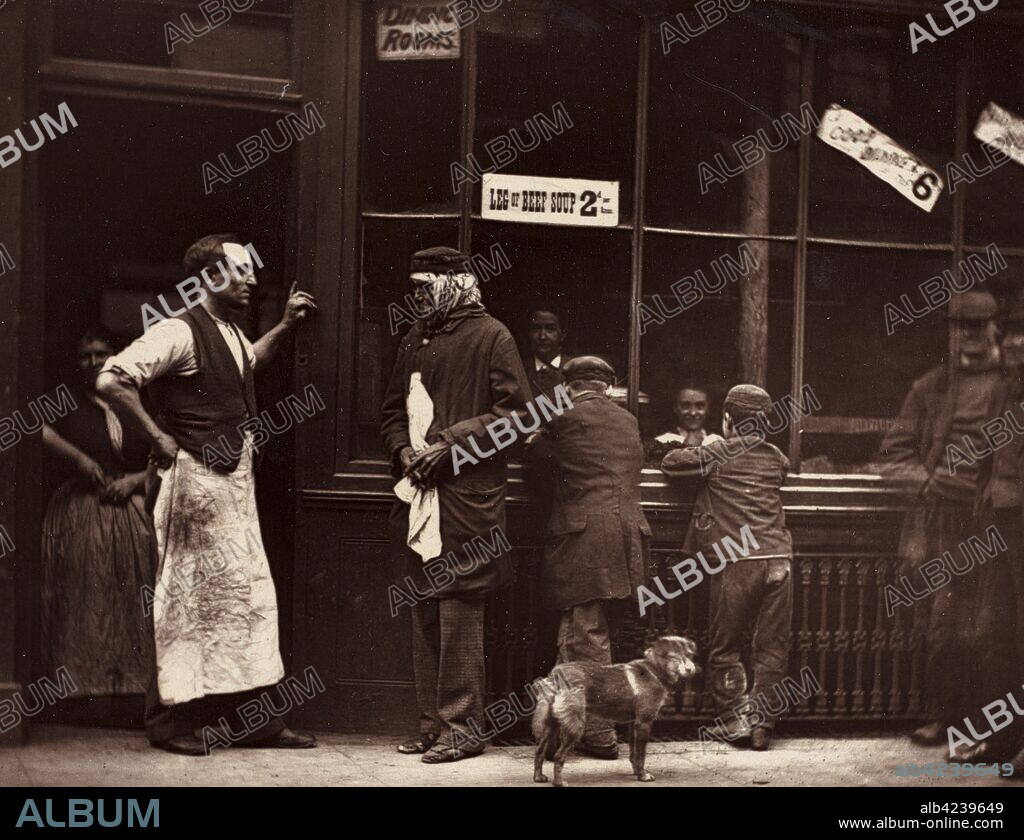 John Thomson and Adolphe Smith, Street Life in London: A Convict's Home, 1876. John Thomson (British, 1837-1921), Sampson Low, Marston, Searle and Rivington. Woodburytype; image: 9 x 11.5 cm (3 9/16 x 4 1/2 in.); matted: 30.6 x 35.6 cm (12 1/16 x 14 in.).