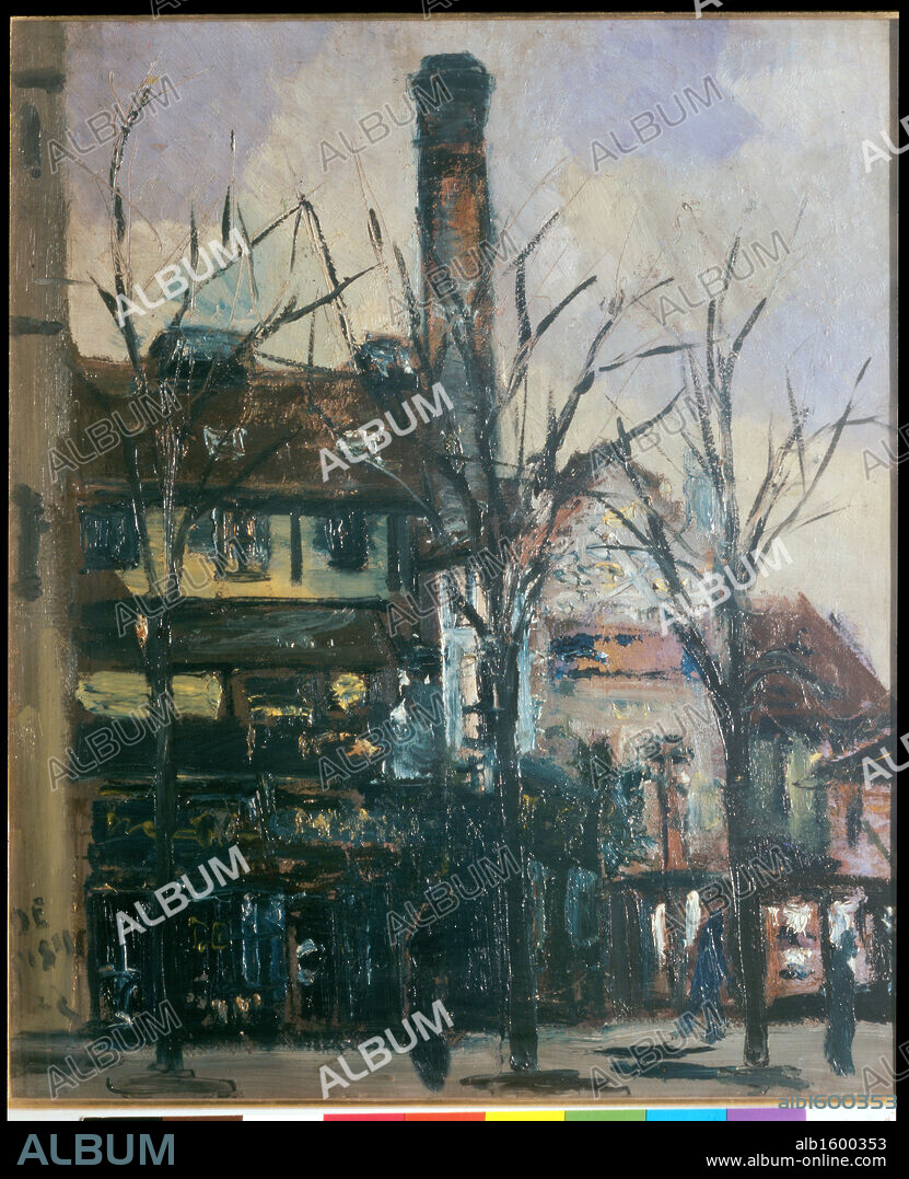 Factory In Paris by Filippo De Pisis, oil on canvas, 1896-1956, Italy, Milan, Pinacoteca di Brera.