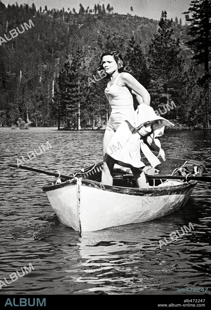 GENE TIERNEY en QUE EL CIELO LA JUZGUE, 1945 (LEAVE HER TO HEAVEN), dirigida por JOHN M. STAHL. Copyright 20TH CENTURY FOX.