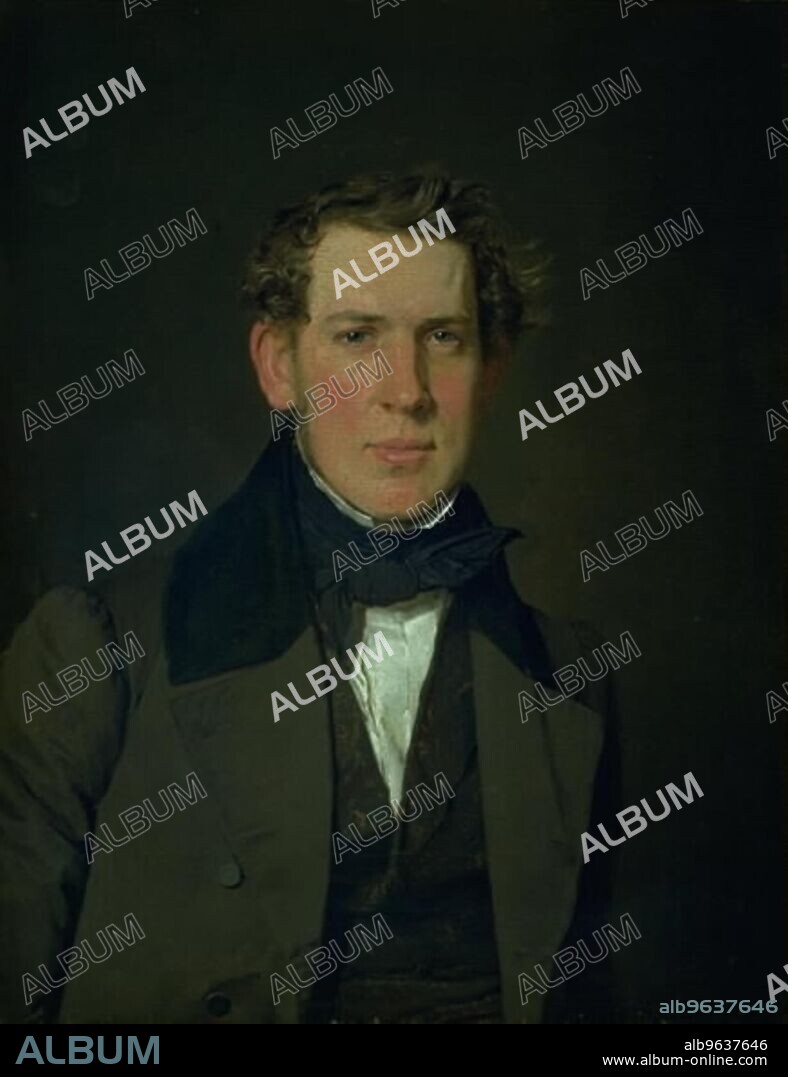 CHRISTEN KOBKE. Portrait of Carl Adolf Feilberg, 1835.