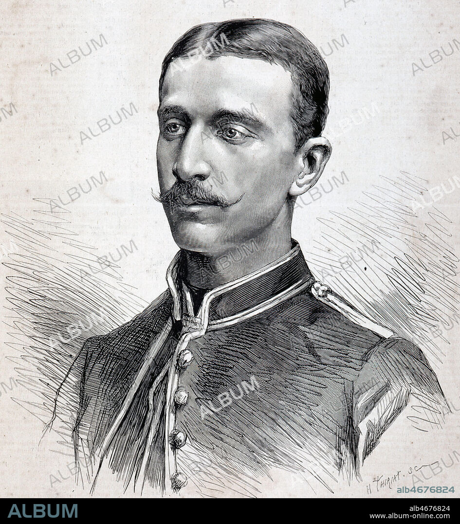 Portrait de NAPOLEON IV (1856-1879). Gravure par THIRIAT tiree de L'Illustration en 1879. Credit : Collection KHARBINE-TAPABOR.