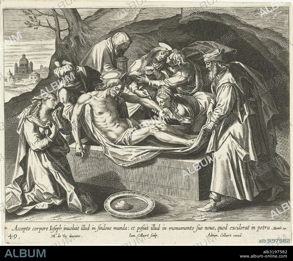Entombment of Christ, Jan Collaert (II), Adriaen Collaert, 1598 - 1618.
