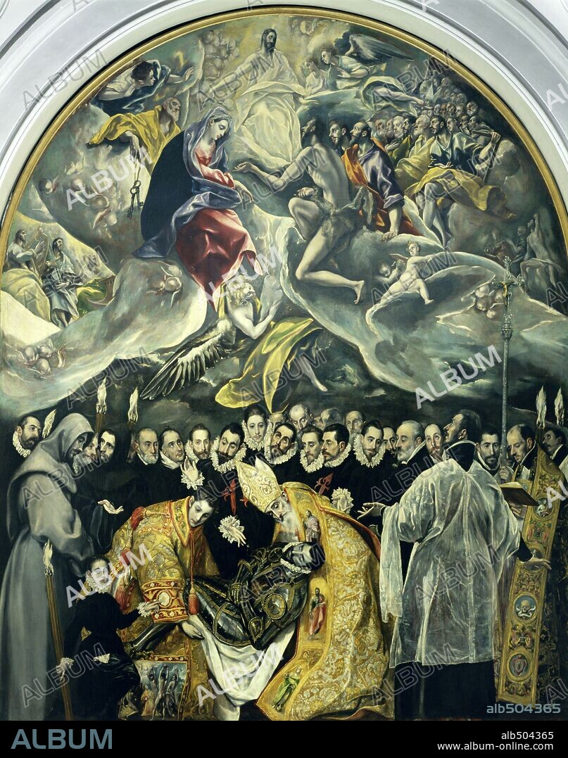 El Greco / 'The Burial of the Count of Orgaz', 1587, Oil on canvas, 480 × 360 cm.