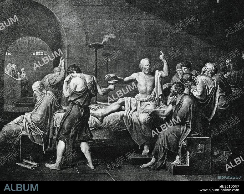 Death of Socrates  Jacques Louis David (1748-1825 French).