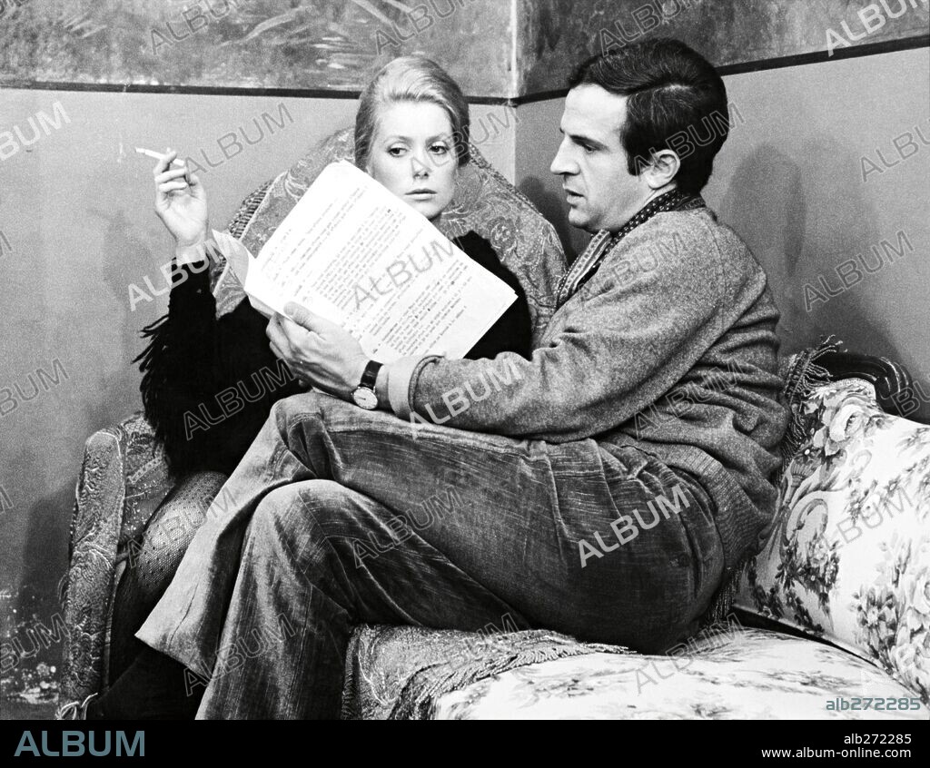 CATHERINE DENEUVE et FRANCOIS TRUFFAUT dans LA SIRENE DU MISSISSIPPI, 1969, réalisé par FRANCOIS TRUFFAUT. Copyright FILMS DU CAROSSE/ARTISTES ASSOCIES.