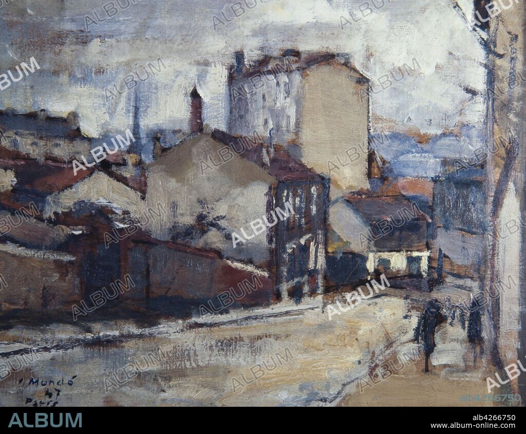 IGNASI MUNDO. Ignasi Mundó i Marcet / 'Suburbio de París', 1947.