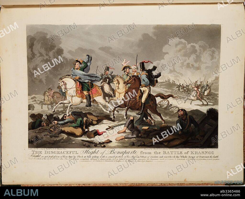 JOHN MASSEY WRIGHT. The Flight of Bonaparte from the Battle of Krasnoi.