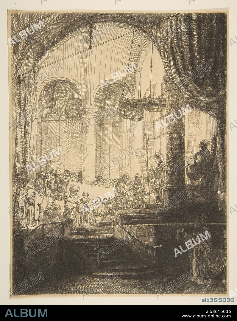 Medea: or The Marriage of Jason and Creusa. Artist: Rembrandt (Rembrandt van Rijn) (Dutch, Leiden 1606-1669 Amsterdam). Dimensions: Sheet: 9 3/16 in. × 7 in. (23.3 × 17.8 cm). Date: 1648.