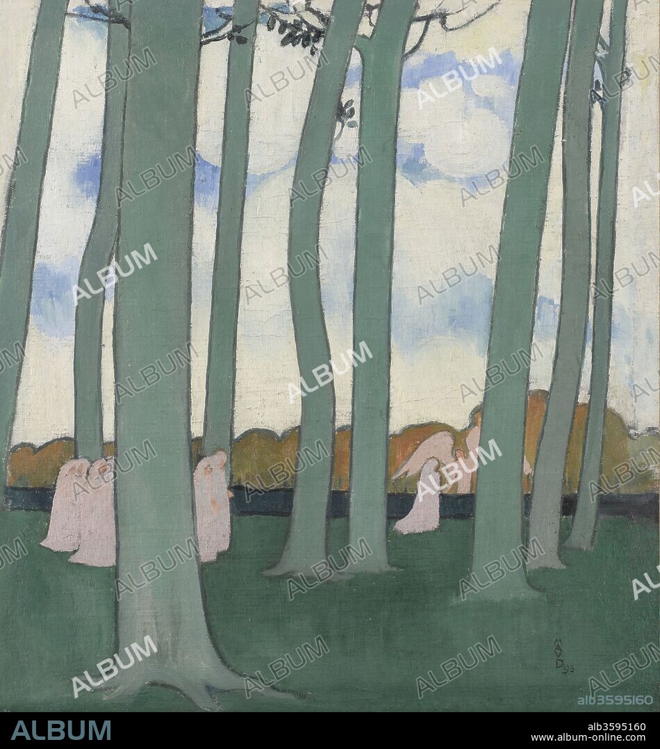 MAURICE DENIS. Landscape with Green Trees or Beech Trees in Kerduel.