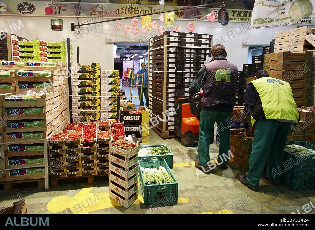 Mercabilbao fruits and vegetables wholesale market, Basauri, Bilbao, Bizkaia, Euskadi, Spain.