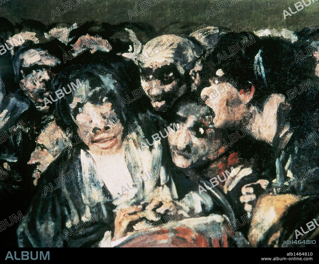 Francisco de Goya (1746-1828). Spanish romantic painter. Witches' Sabbath, 1821-1823. Detail. Prado Museum. Madrid. Spain.