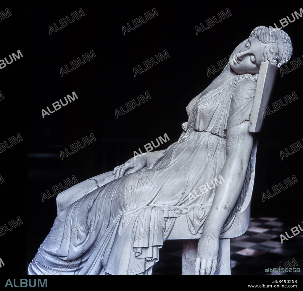 DAMIÀ CAMPENY. Damià Campeny / 'Lucrecia muerta', 1804. Llotja de Mar de Barcelona.