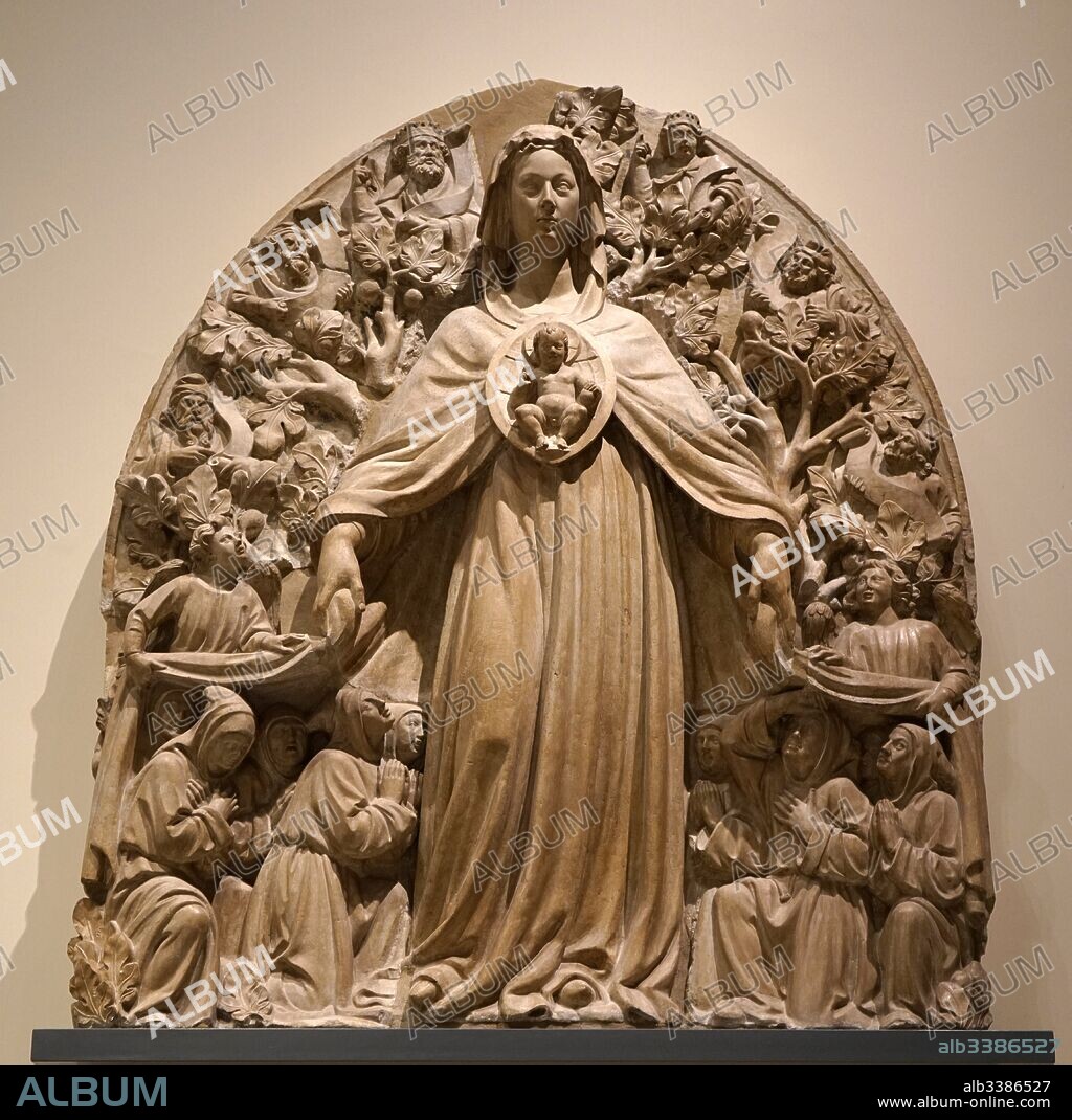 Sculpture of the Virgin of Mercy by Bartolomeo Bon (1407-1464) an Italian sculptor and architect. Dated 15th Century.