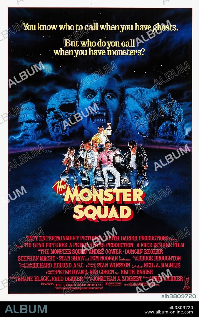 Poster de UNA PANDILLA ALUCINANTE, 1987 (THE MONSTER SQUAD), dirigida por FRED DEKKER. Copyright TAFT ENTERTAINMENT.