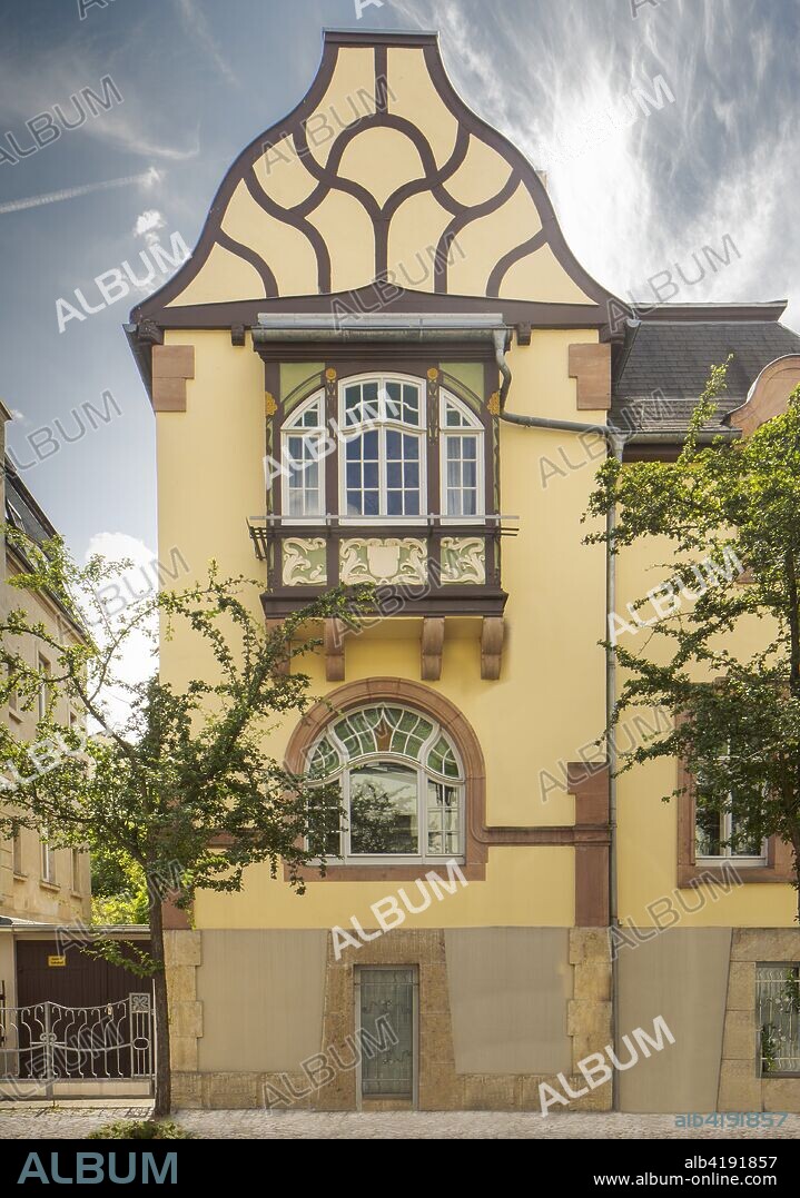 Jugenstil house, Cranachstrasse 21, Weimar, Germany, (c1905), 2018.