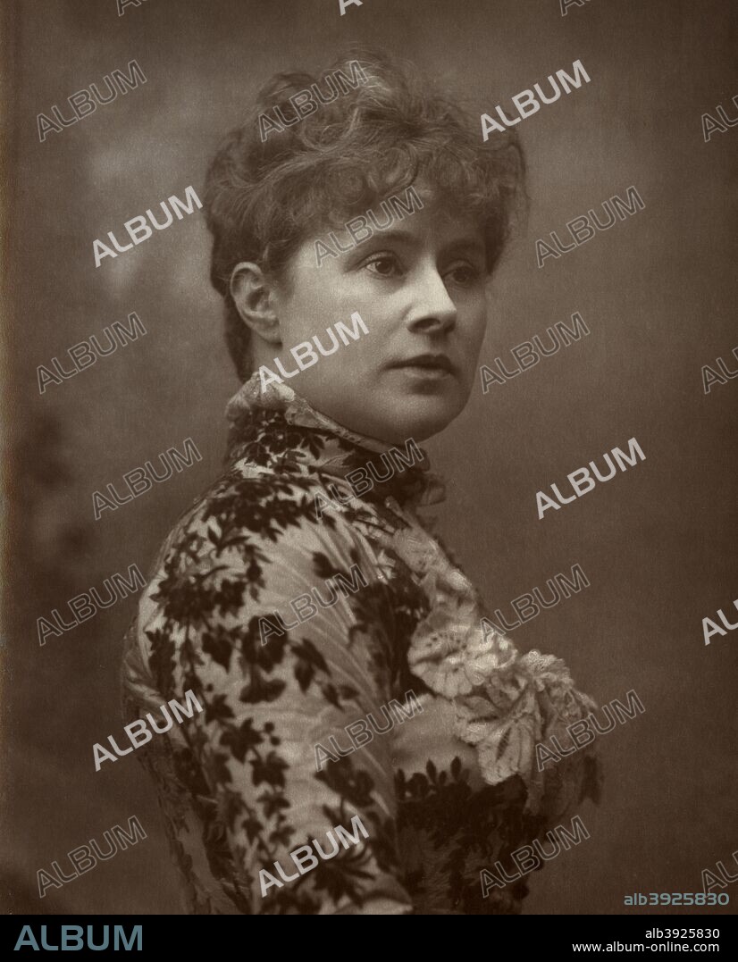 Alice Lingard, British actress and singer, 1884. A photograph from The Theatre, A Monthly Review, Volume IV, July to December, 1884, edited by Clement Scott, David Bogue, London, 1884.