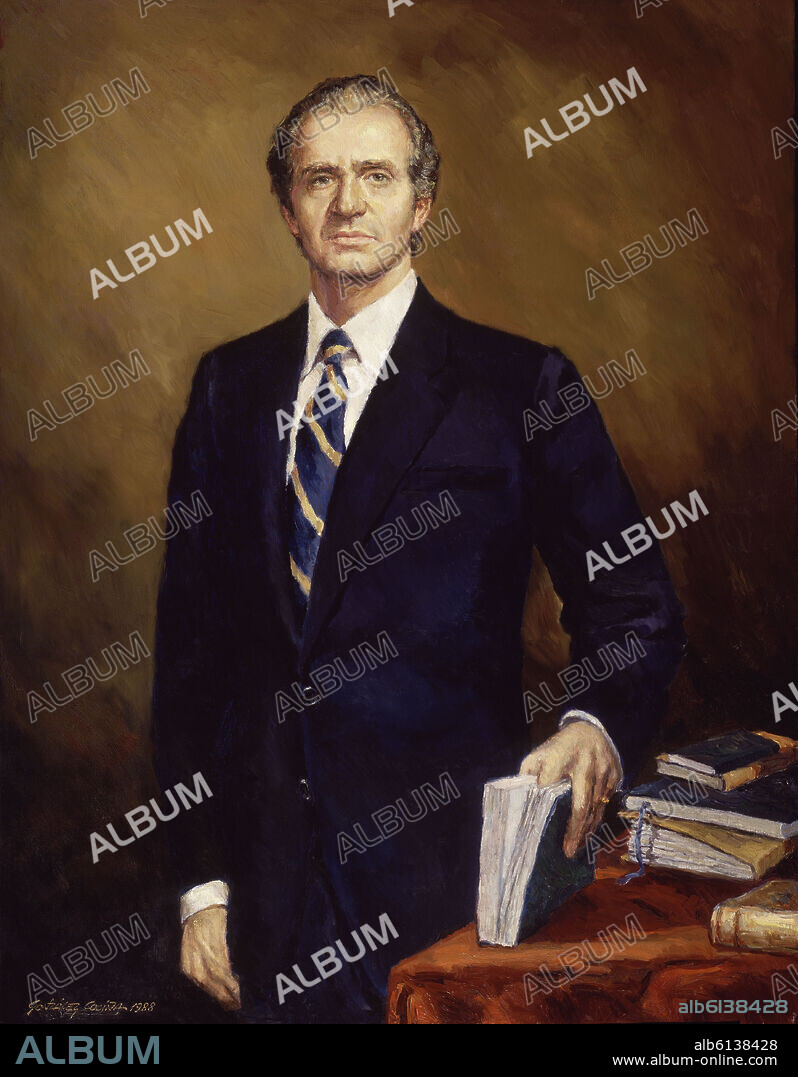 GONZÁLEZ COCIÑA. Portrait of Juan Carlos, King of Spain. 1988. Madrid, private collection.