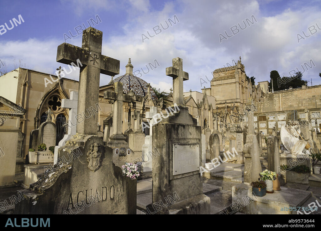 cementerio historico de palma, inaugurado el 24 de marzo de 1821,Palma, Mallorca, islas baleares, Spain.