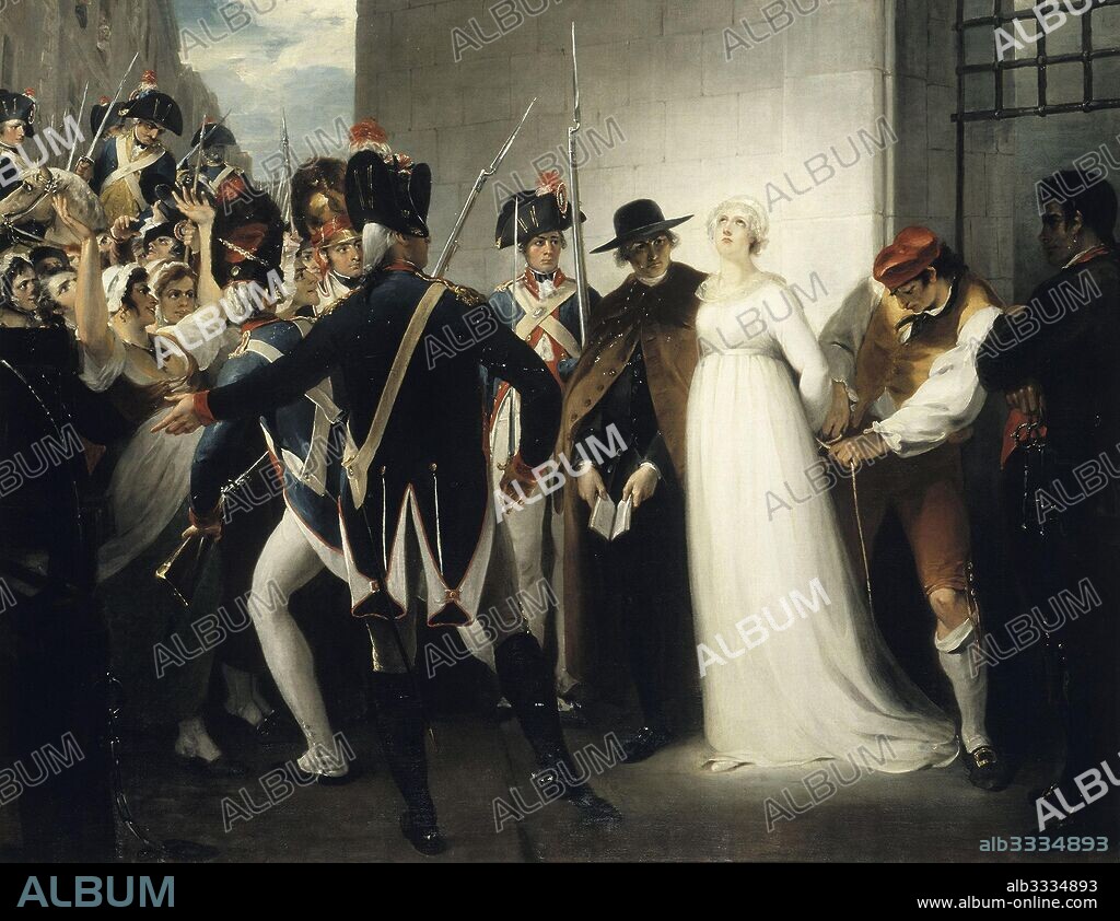 WILLIAM HAMILTON. Marie Antoinette Being Taken to Her Execution on 16 October 1793.