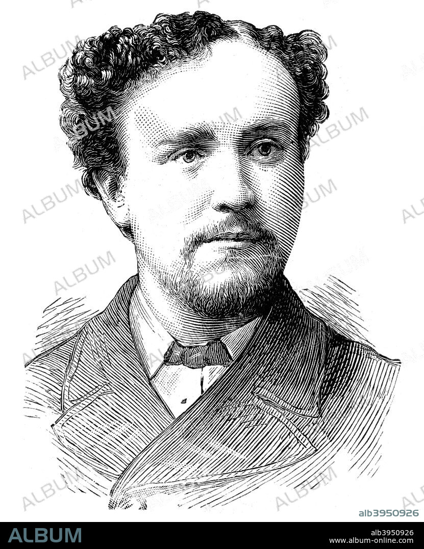 Reverend John Houghton (d1886), 1886. Houghton was a Methodist Free Church Missionary who was murdered by the Masais in East Africa in May 1886. From The Graphic. 28 June 1886.